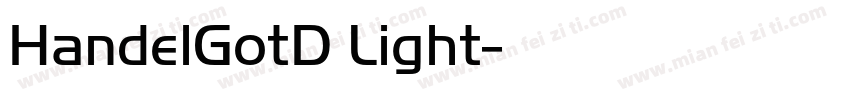 HandelGotD Light字体转换